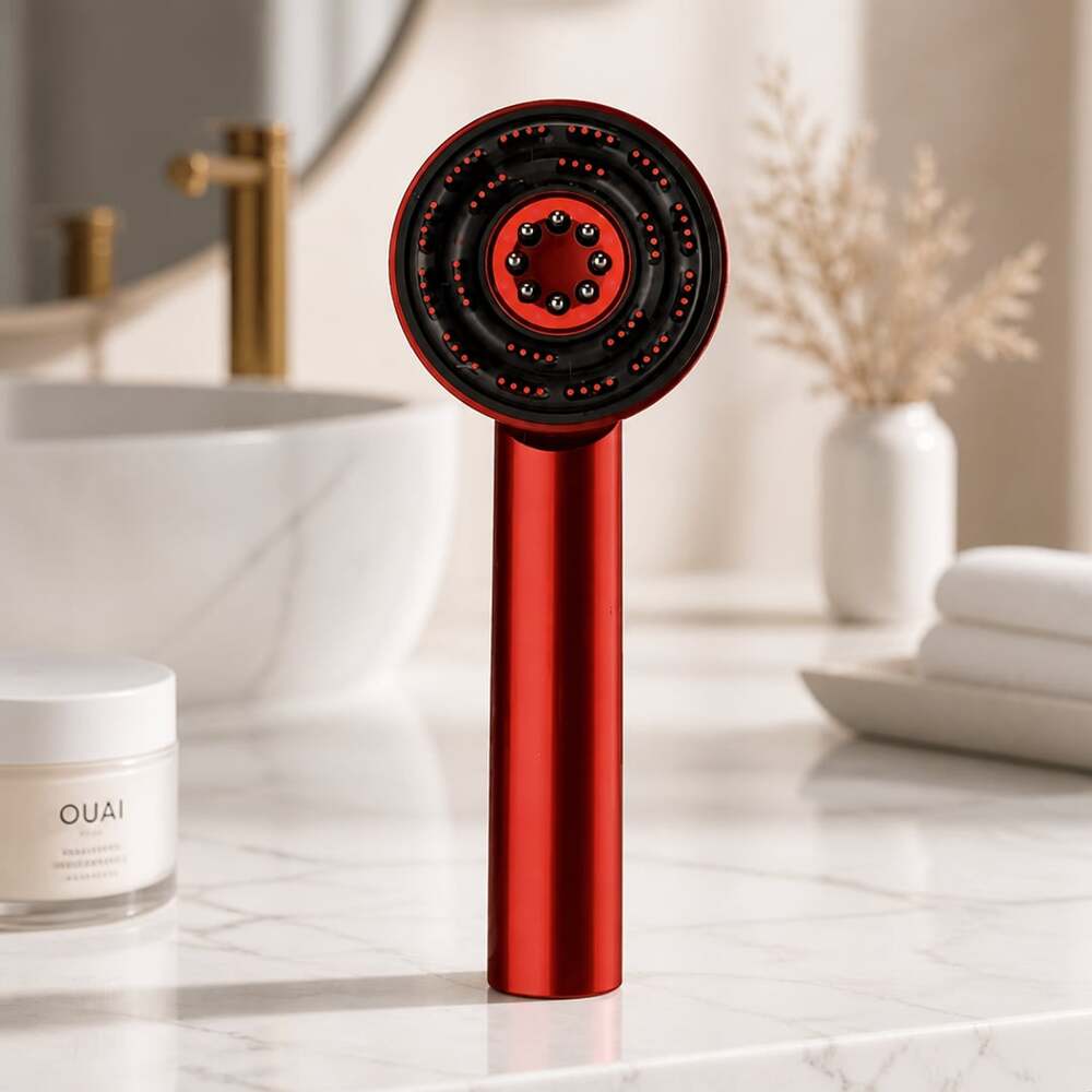 Multi Functional Massage Comb XYT-0801 Red Electric Scalp Massager